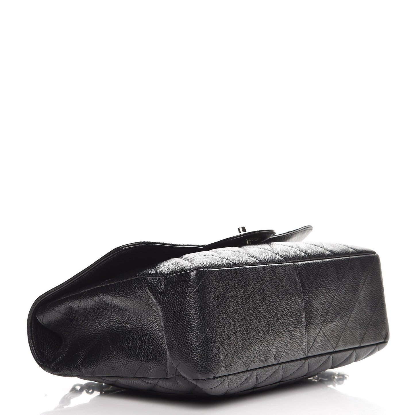 Caviar Quilted Jumbo Single Flap Black