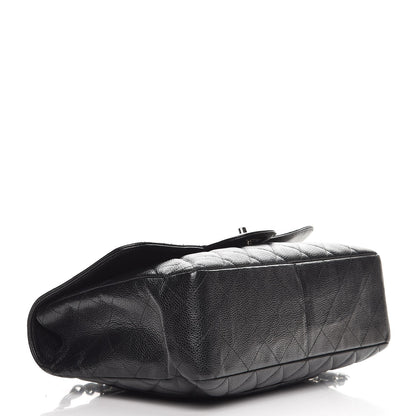 Chanel Caviar Quilted Jumbo Single Flap Black 4 of 7