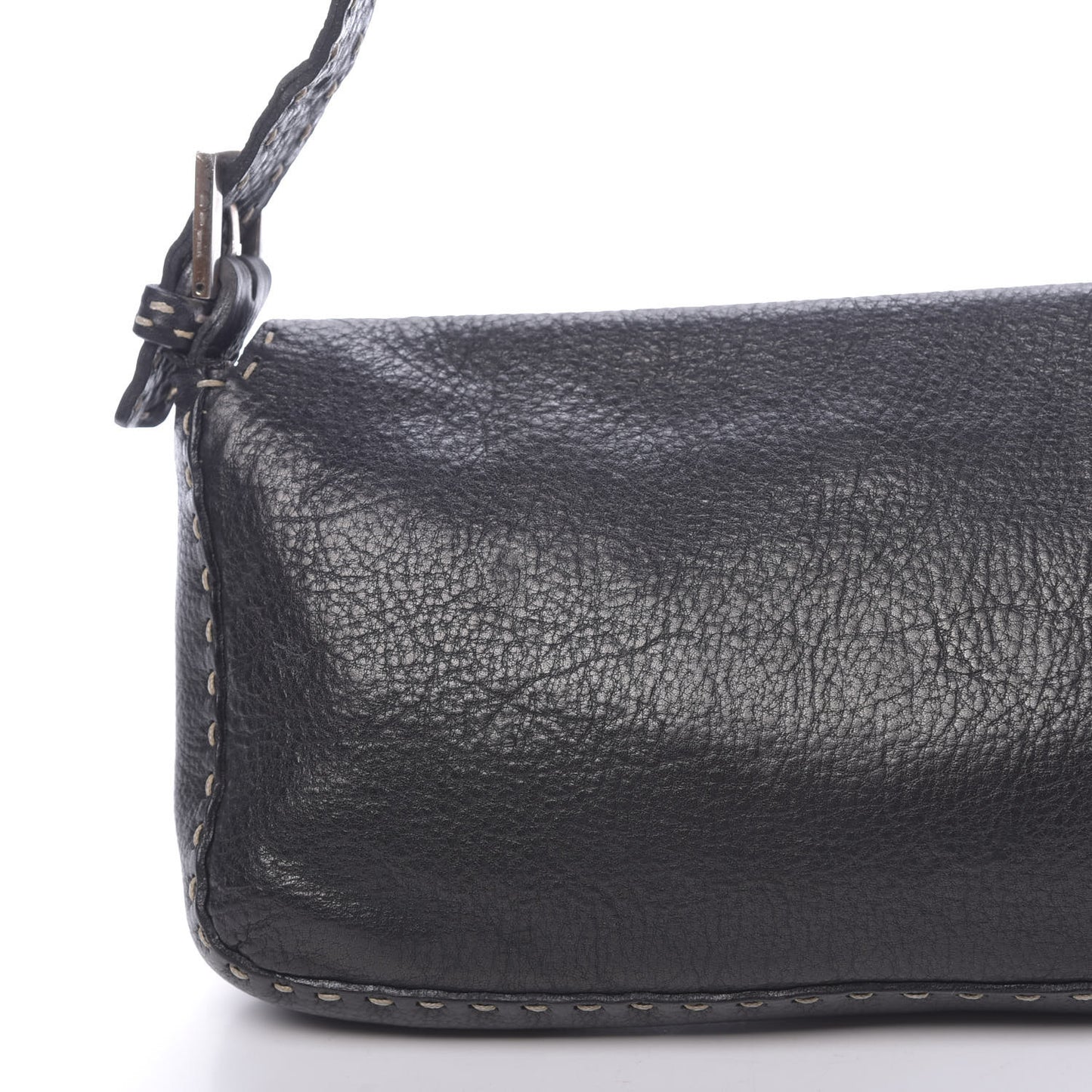 Calfskin Romano Selleria Baguette Black