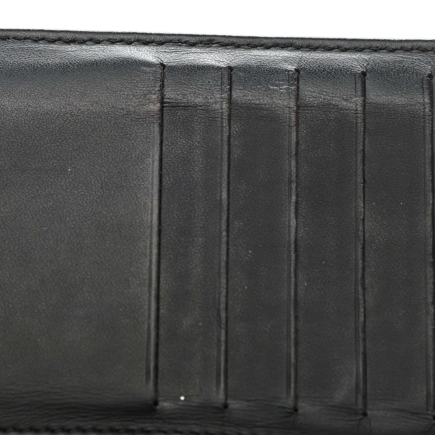Chanel Glittered Calfskin Quilted Yen Wallet Black 9 of 10