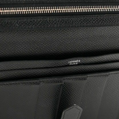 Hermes Epsom Bearn Gusset Wallet Black 11 of 11