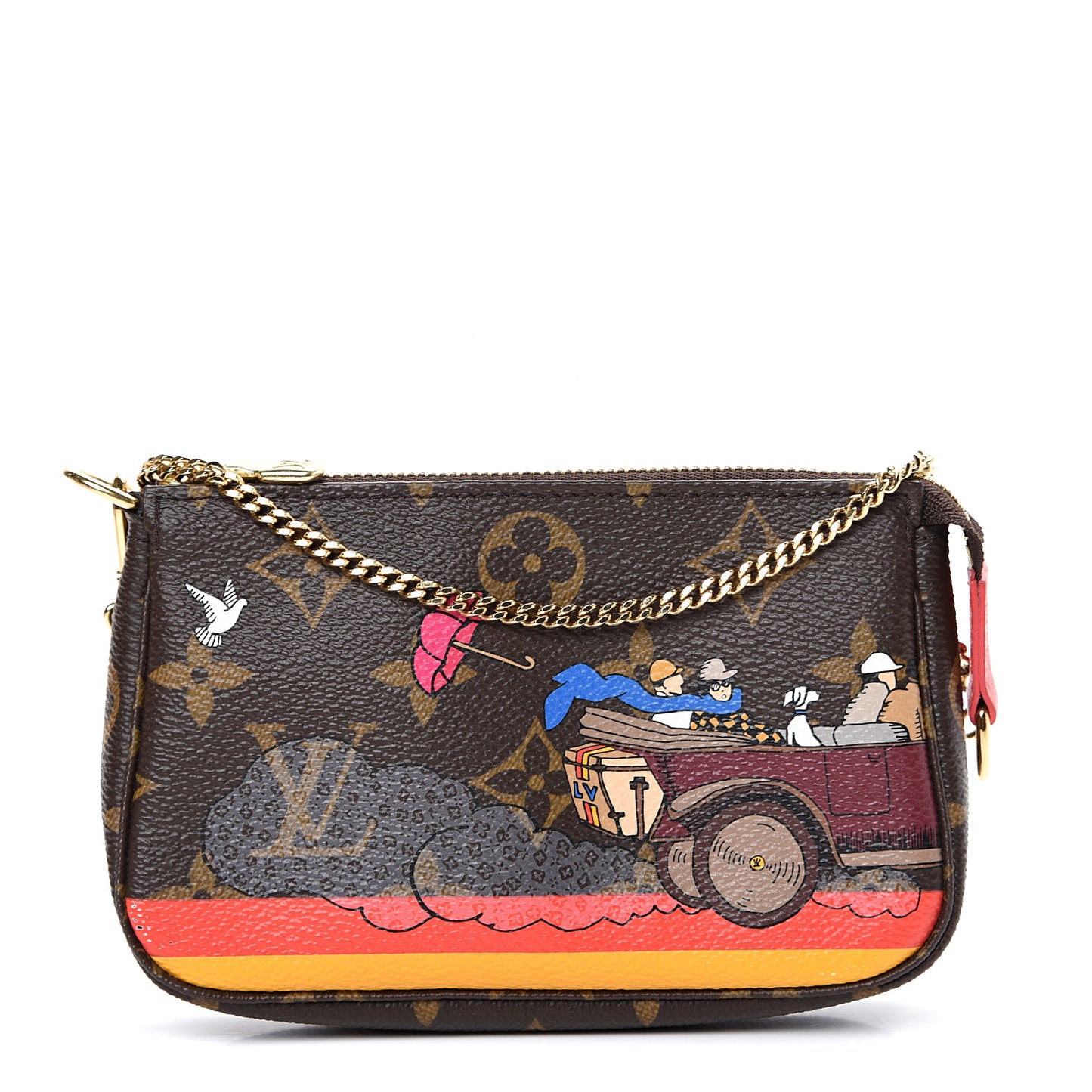 Monogram 2015 Christmas Animation Mini Pochette Accessories