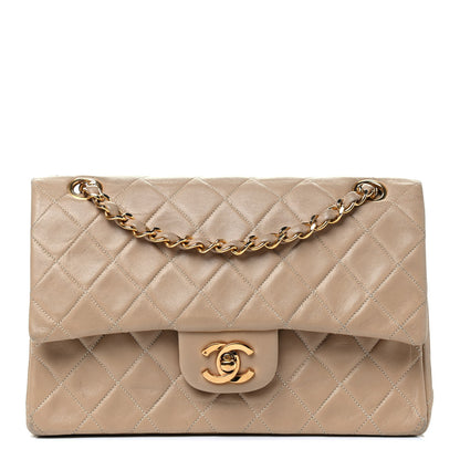 Chanel Lambskin Quilted Small Double Flap Beige 1 of 14