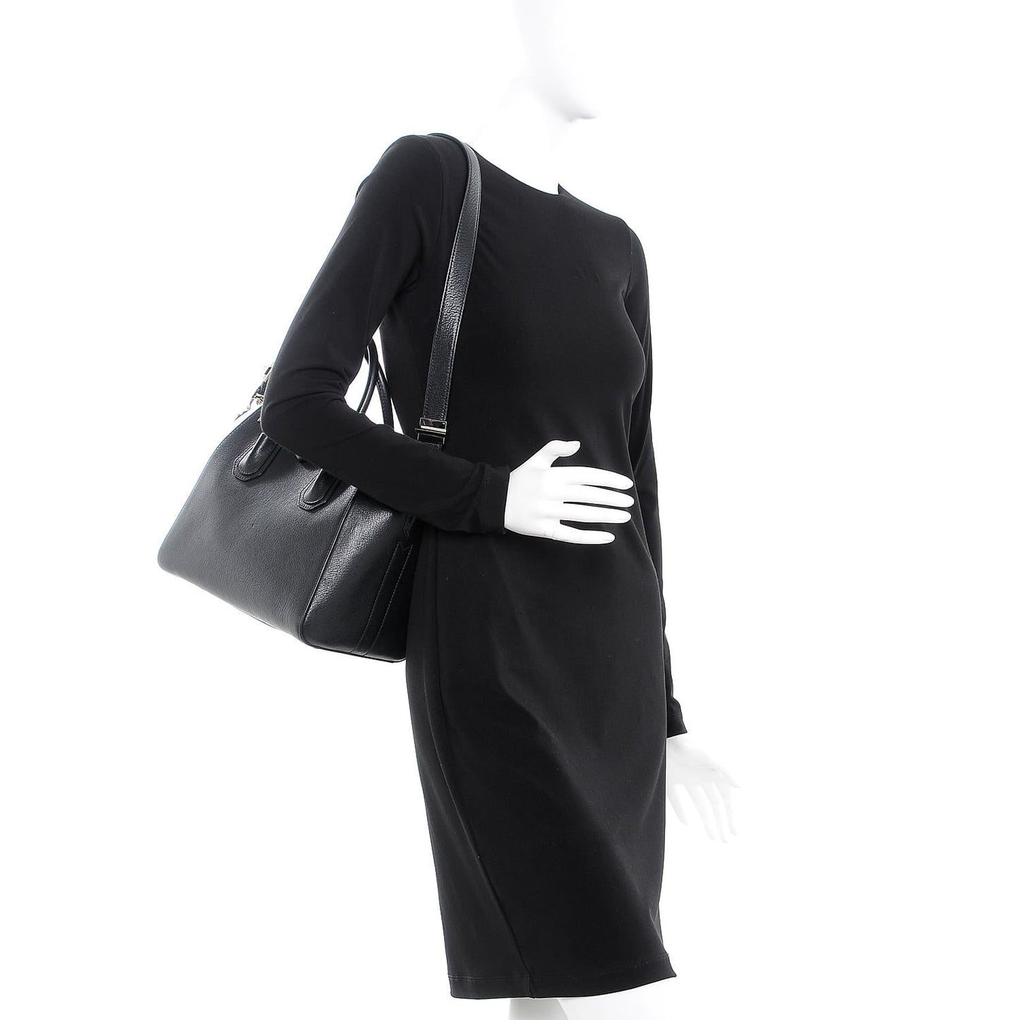Sugar Goatskin Small Antigona Black