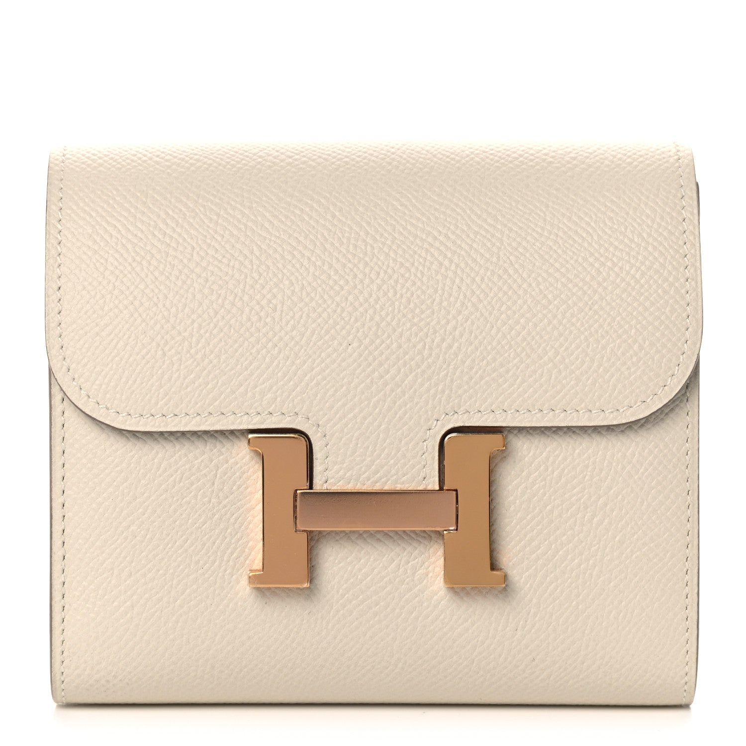 Hermes Epsom Constance Short Wallet Craie 1 of 10