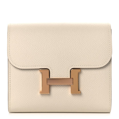 Hermes Epsom Constance Short Wallet Craie 1 of 10