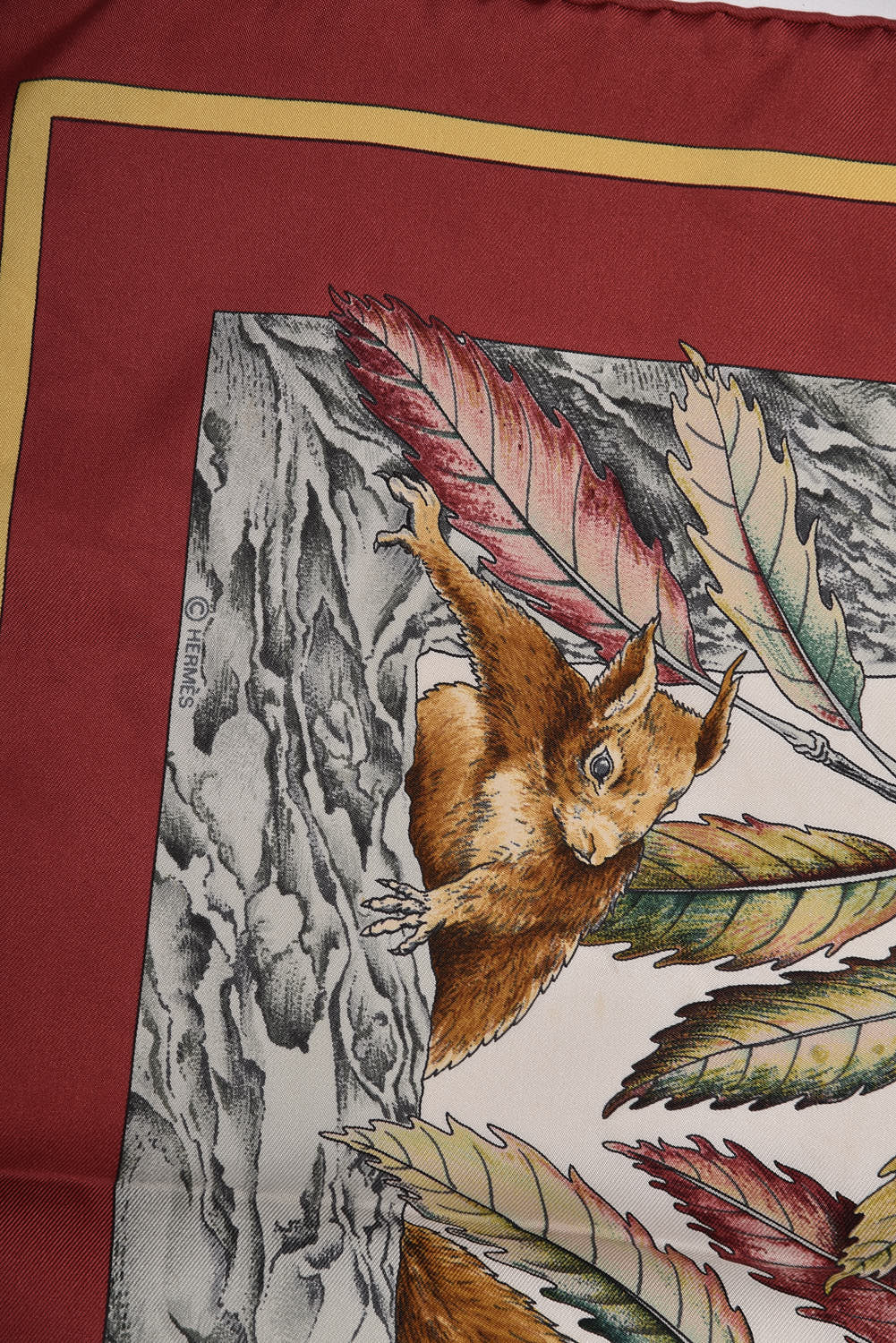 Hermes Silk Casse Noisette Scarf 90 8 of 9