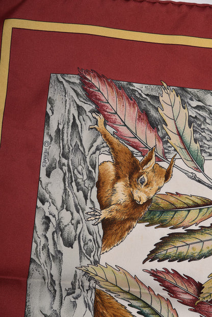 Hermes Silk Casse Noisette Scarf 90 8 of 9