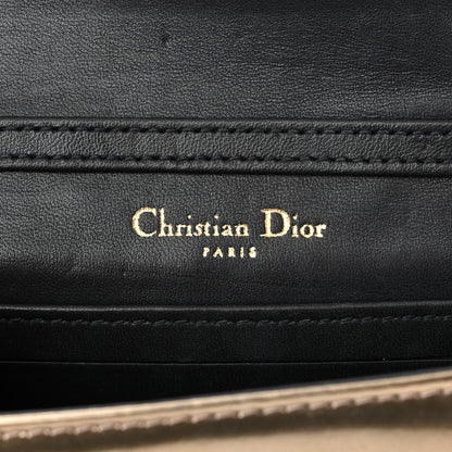 Christian Dior Metallic Patent Micro-Cannage Baby Diorama Flap Bag Gold 6 of 11