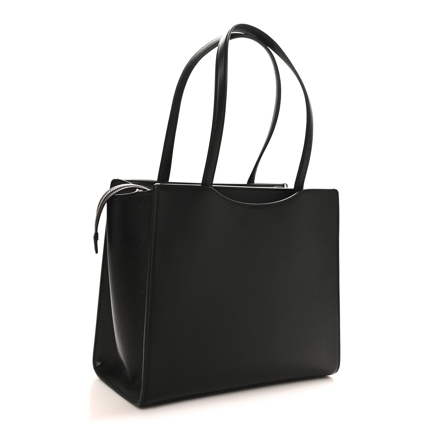 Salvatore Ferragamo Grainy Calfskin Gemini Tote Black 1879814