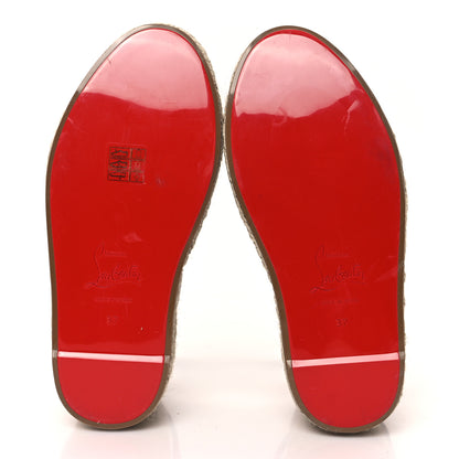 Christian Louboutin Goatskin Mariza Zeppa 130 Espadrille Sandals 37 Black 6 of 10