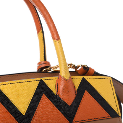 Prada City Calf Saffiano Medium Esplanade Tote Caramel Papaya 15 of 15