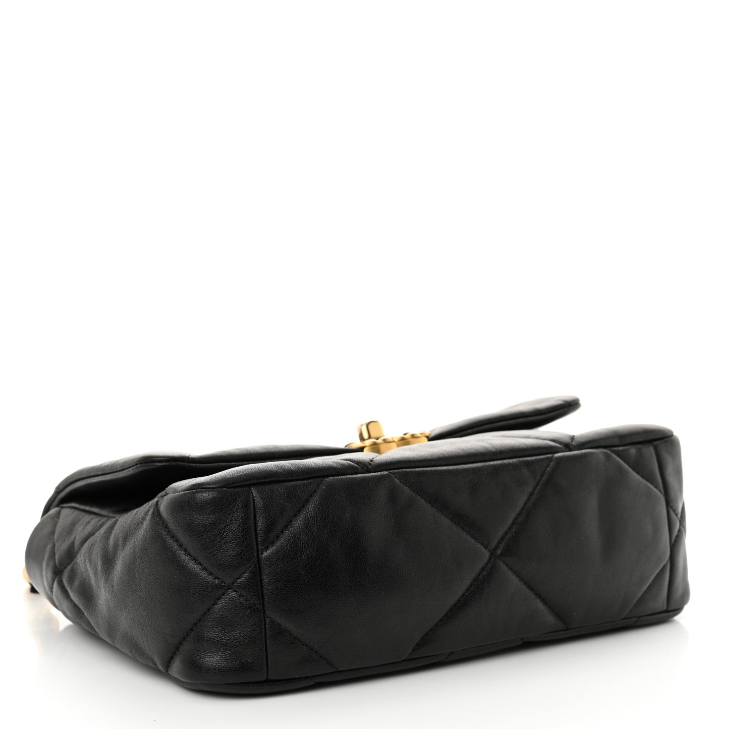 Lambskin Quilted Medium Chanel 19 Flap Black
