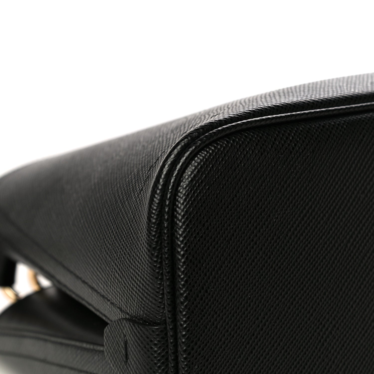 Prada Saffiano Cuir Small Matinee Tote Black 9 of 9