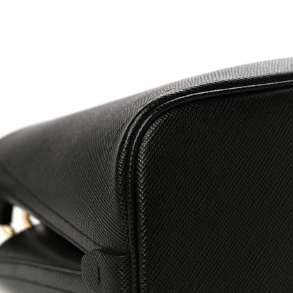 Prada Saffiano Cuir Small Matinee Tote Black 9 of 9