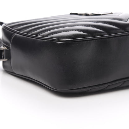 Saint Laurent Calfskin Matelasse Monogram Lou Camera Bag Black 9 of 15