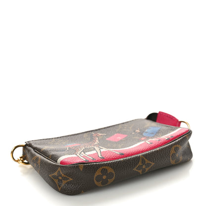 Louis Vuitton Monogram 2017 Christmas Animation Mini Pochette Accessories 4 of 10