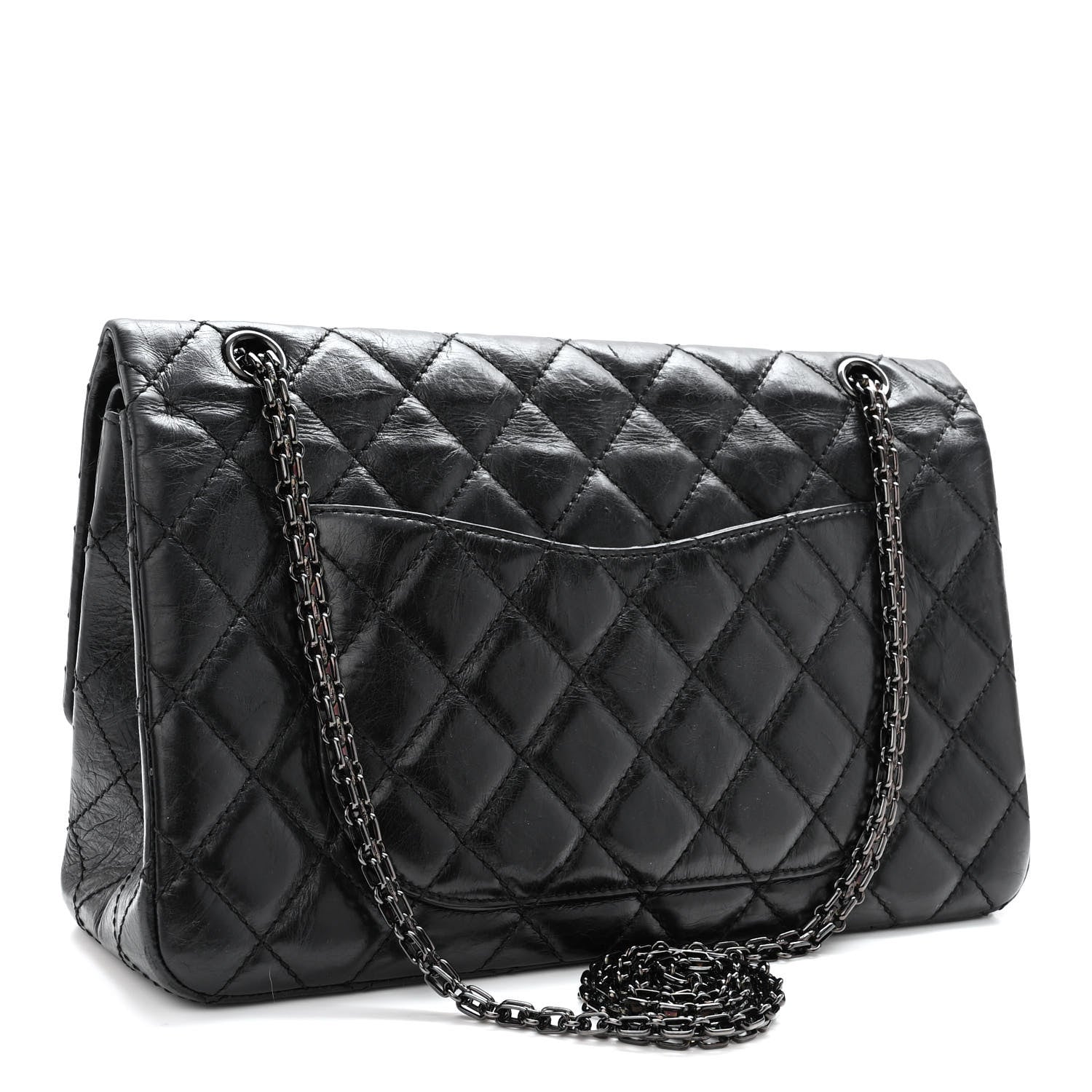 Chanel Aged Calfskin Quilted 2.55 Reissue 227 Flap So Black 3 of 10