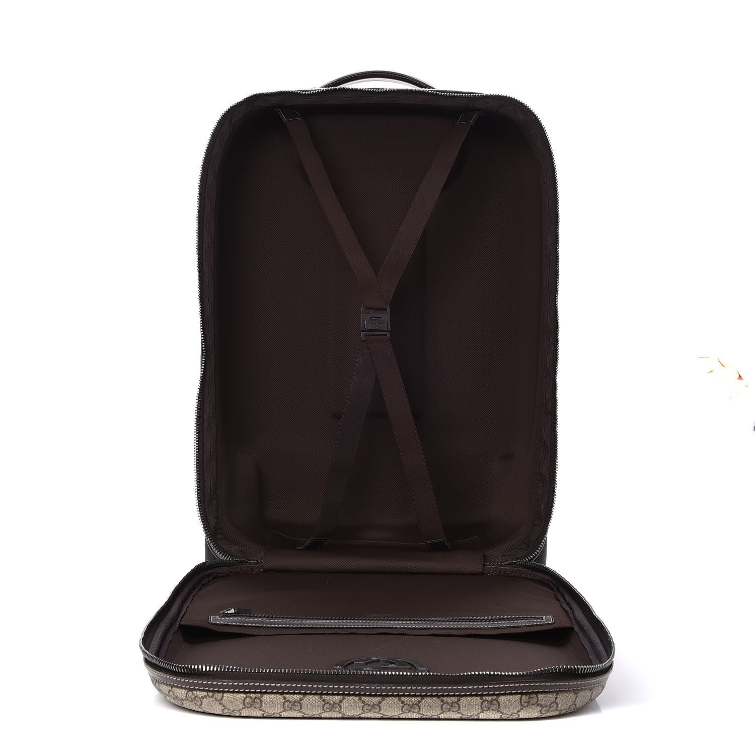 Gucci GG Plus Monogram Small Interlocking G Trolley Brown 6 of 13