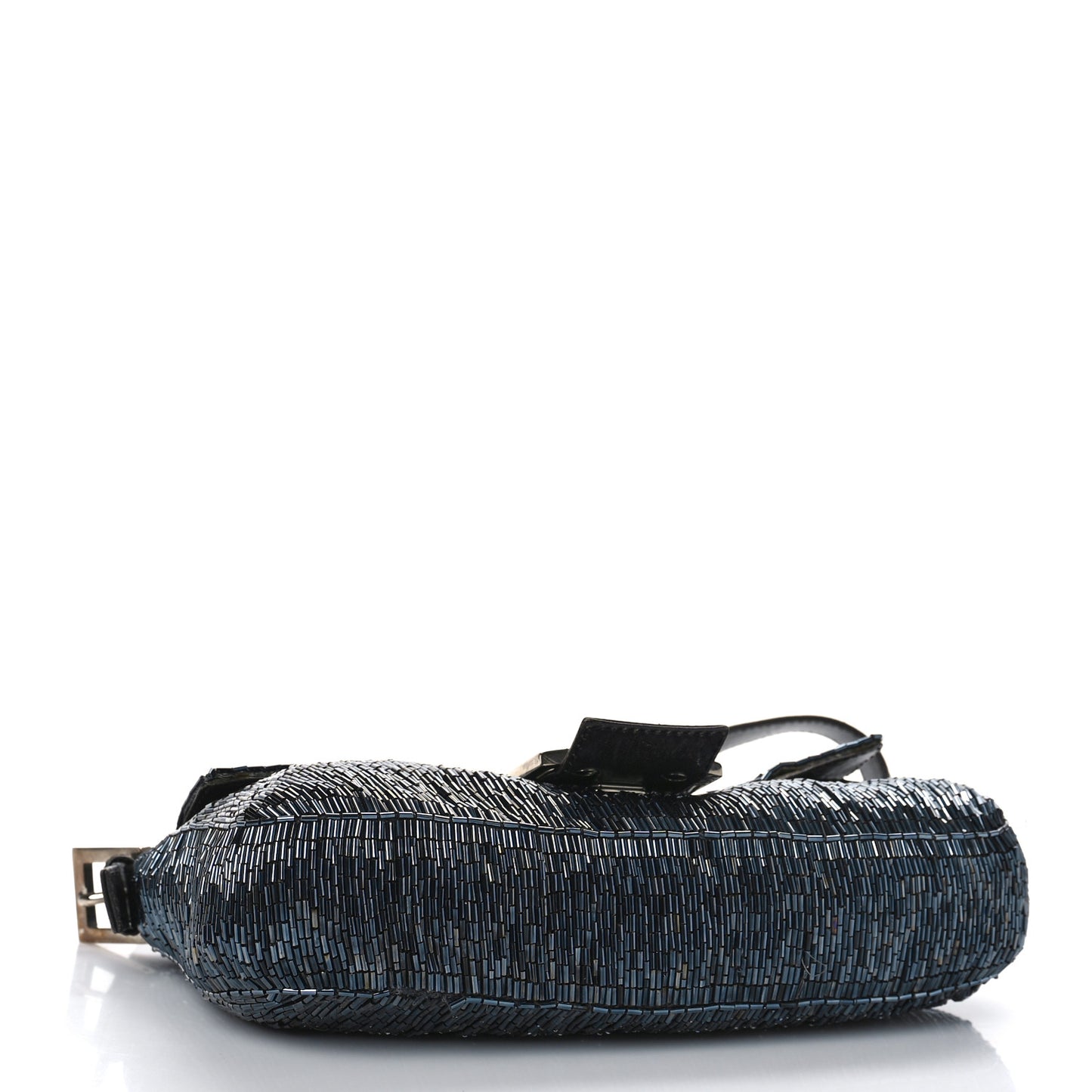 Satin Beaded Baguette Blue Black