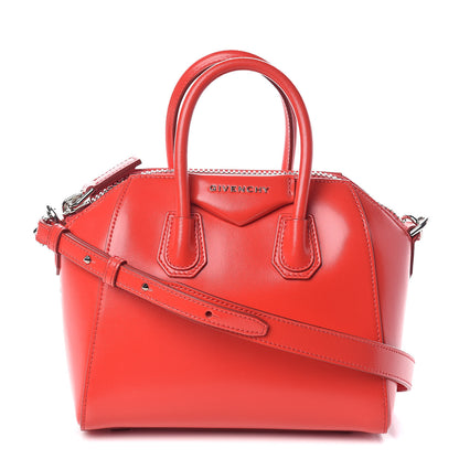 Givenchy Shiny Lord Calfskin Mini Antigona Red 1 of 10