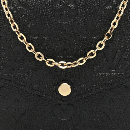 Louis Vuitton Empreinte Pochette Felicie Chain Wallet Black 8 of 10