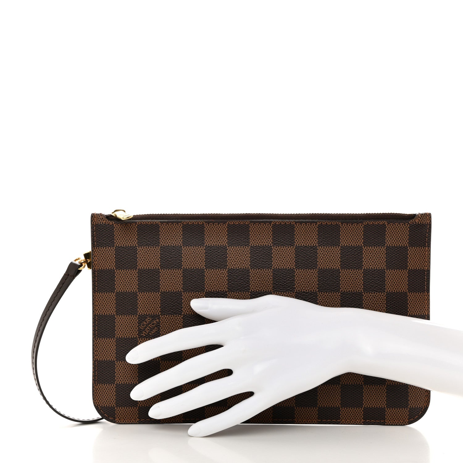 Louis Vuitton LOUIS VUITTON Damier Ebene Neverfull MM GM Pochette 2 of 7