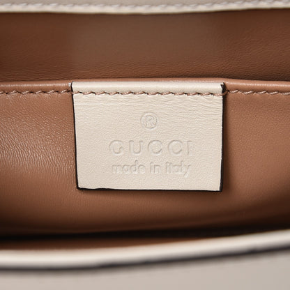 Gucci Nappa Pearl Studded Mini Queen Margaret Broadway Shoulder Bag Mystic White 8 of 9