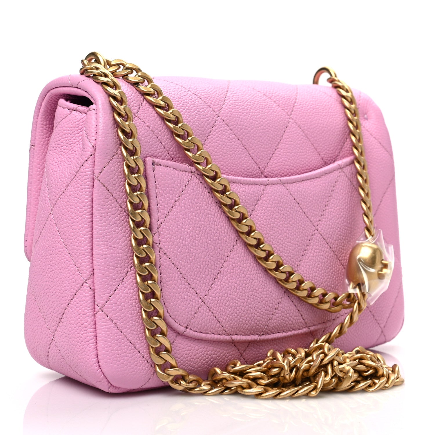 Chanel Caviar Quilted Mini Sweetheart Flap Lilac 2 of 7
