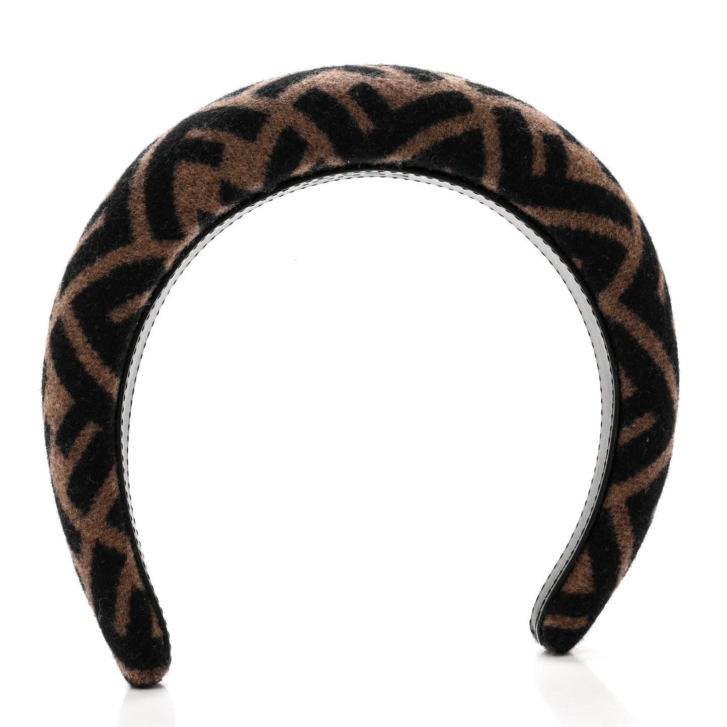 Wool Cashmere FF Logo Headband Tobacco