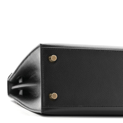 Hermes Epsom Kelly Sellier 25 Black 8 of 10