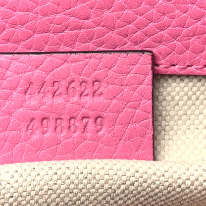 Gucci Cellarius Calfskin Mini GG Marmont Top Handle Bag Tropical Pink Flower 7 of 10