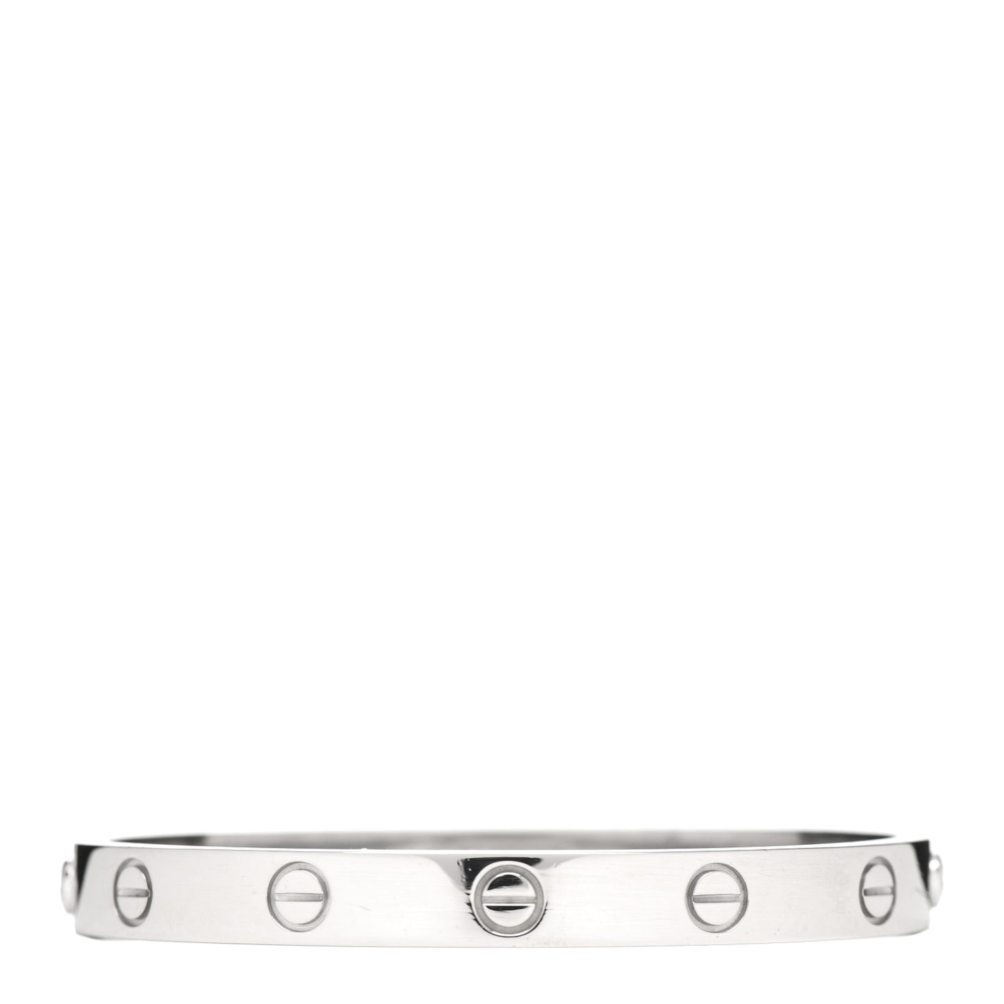 18K White Gold LOVE Bracelet 16