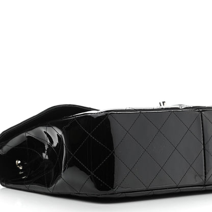 Chanel Patent Quilted Jumbo Double Flap Black 9 of 11