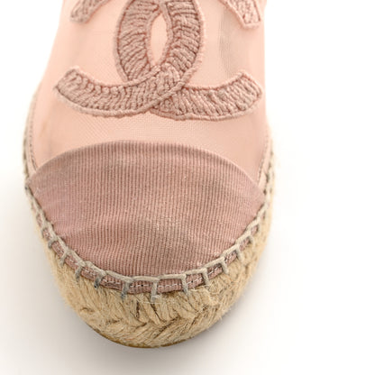 Chanel Mesh Grosgrain CC Espadrilles 36 Pink 13 of 18