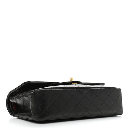Chanel Lambskin Quilted Medium Double Flap Black 4 of 16