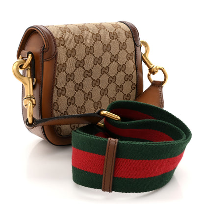 Gucci Monogram Small Lady Web Shoulder Bag Beige Cuir 3 of 17
