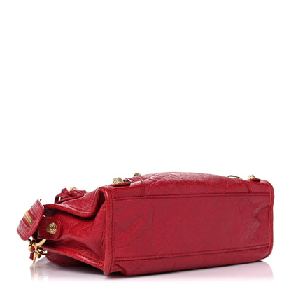 Balenciaga Agneau Giant 12 Gold Hardware Mini City Rouge Sapphire 4 of 15