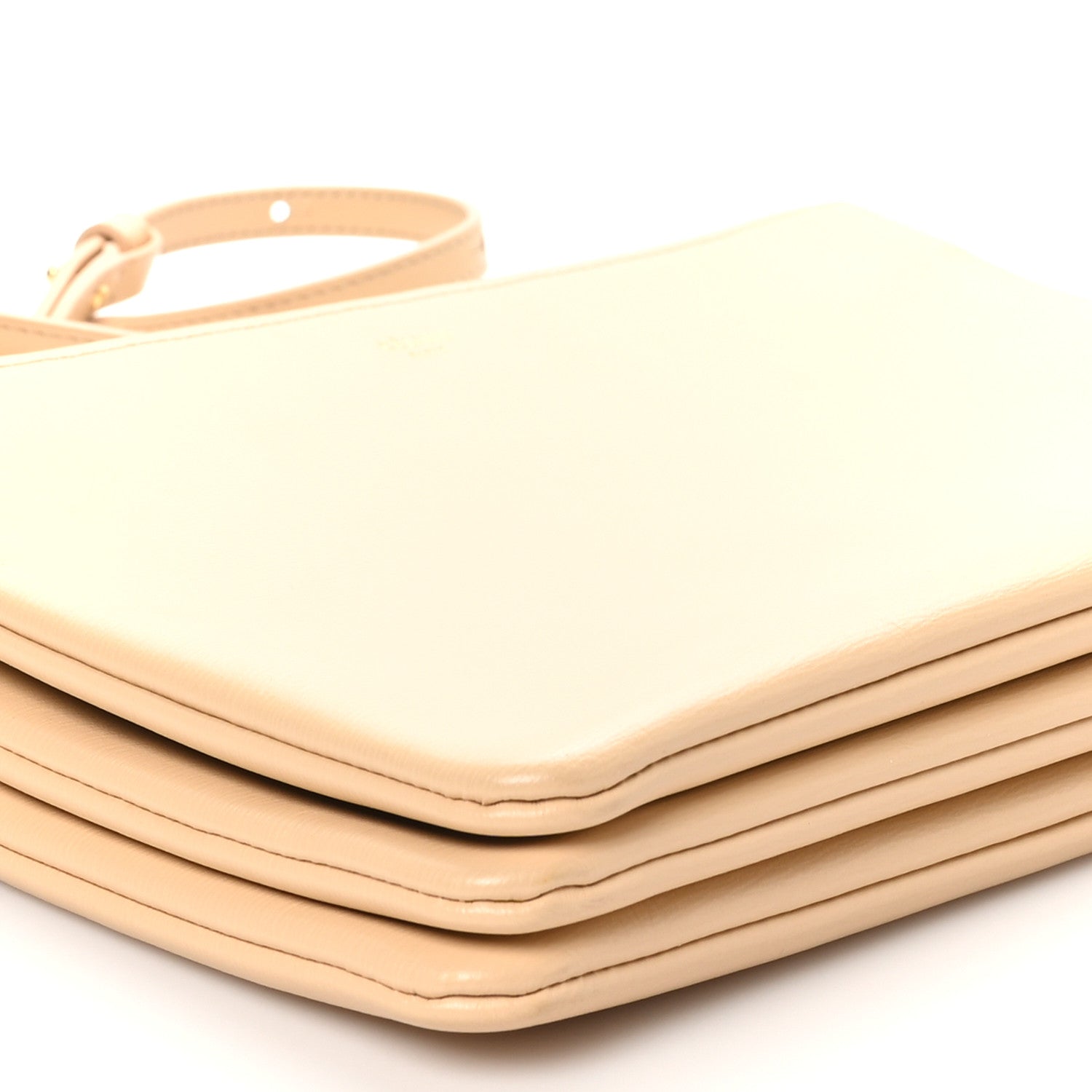 Celine Liege Calfskin Large Trio Crossbody Bag Nude 9 of 11