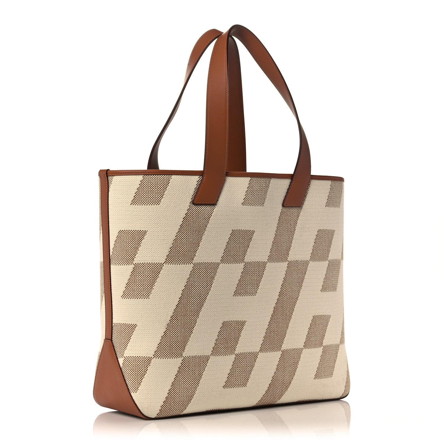 Hermes Swift H Canvas Cabas H En Biais 40 Ecru Naturel Gold 3 of 10