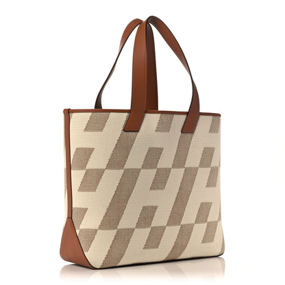 Hermes Swift H Canvas Cabas H En Biais 40 Ecru Naturel Gold 3 of 10