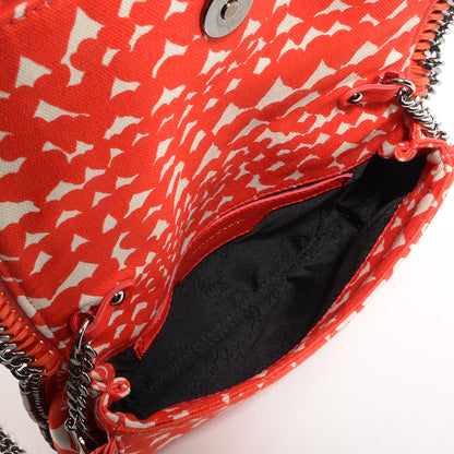 Stella McCartney Faux Leather Falabella Hearts Convertible Clutch Flame 5 of 10
