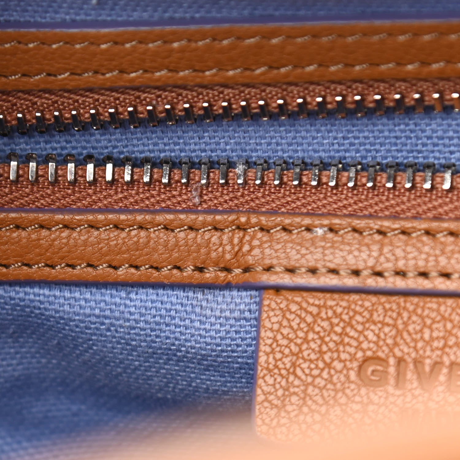 Givenchy Sugar Goatskin Mini Tri-Color Antigona Tan White Blue 11 of 13