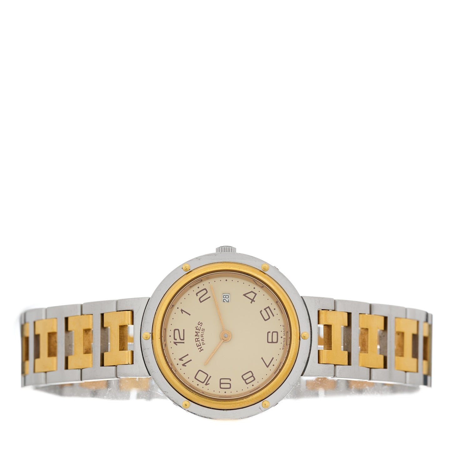 Stainless Steel 30mm Clipper Quartz Watch Gold