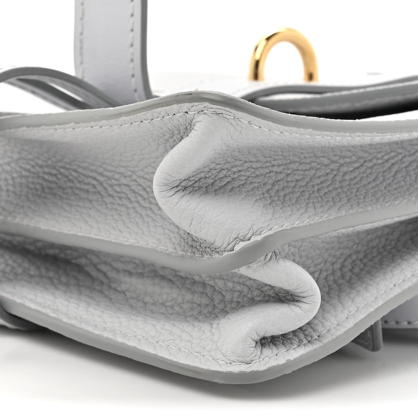 Grained Calfskin Small Aby Day Shoulder Bag Light Cloud