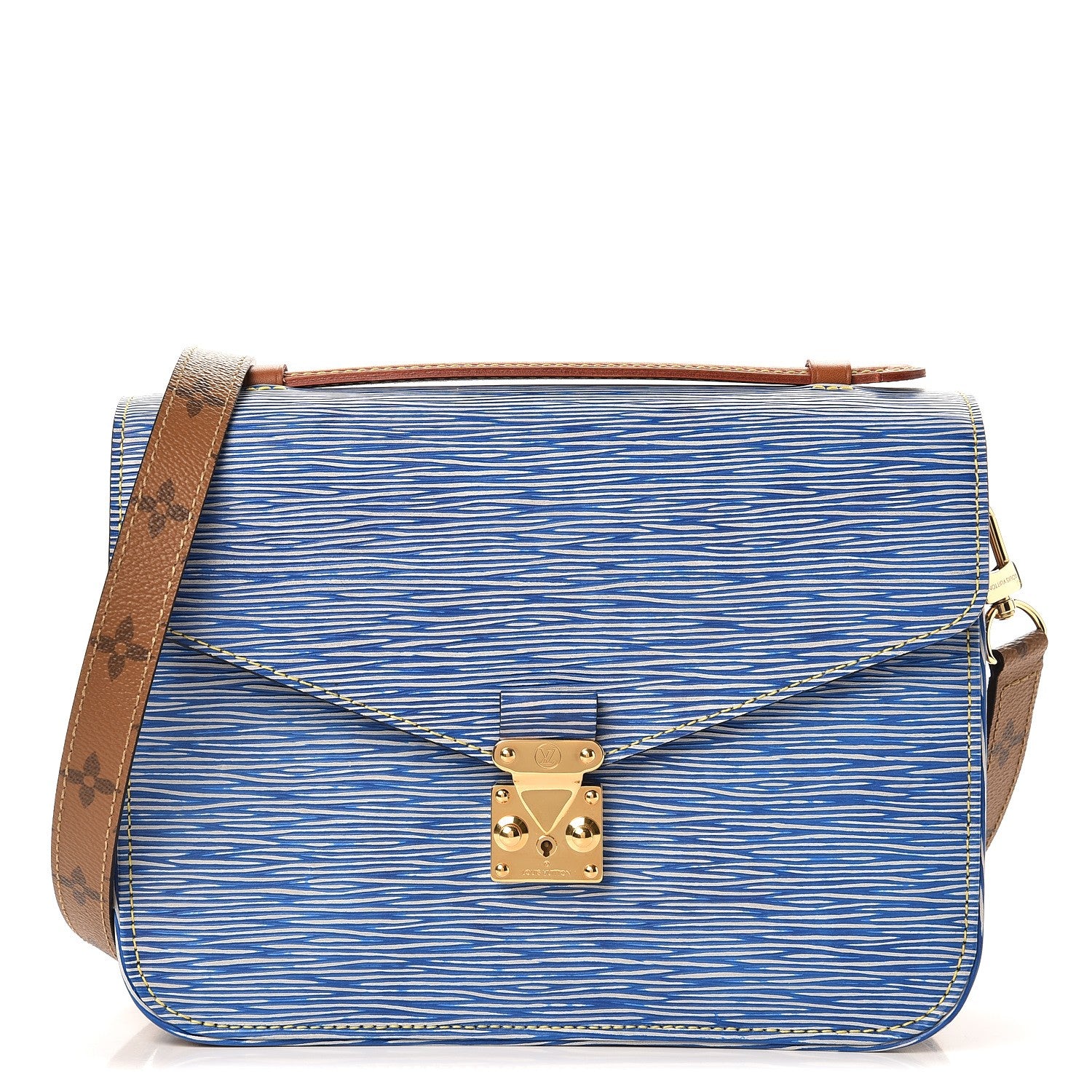 Louis Vuitton Epi Reverse Monogram Pochette Metis Denim Light 1 of 6