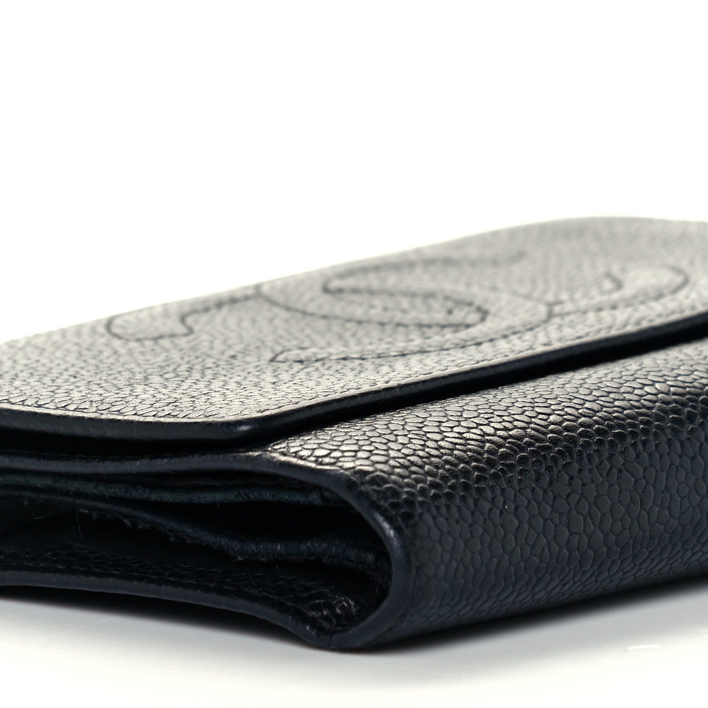 Caviar Timeless CC Compact Wallet Black