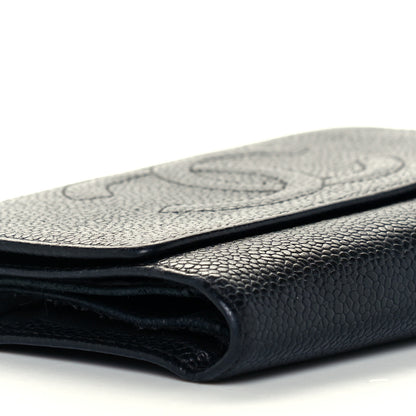 Chanel Caviar Timeless CC Compact Wallet Black 7 of 13