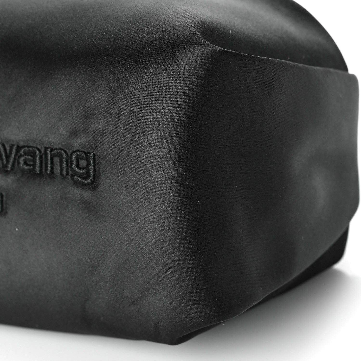 Alexander Wang Satin Mini Scrunchie Bag Black 8 of 8