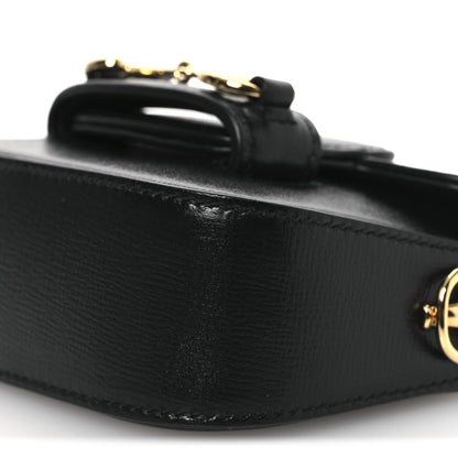 Gucci Azalea Calfskin Horsebit 1955 Super Mini Crossbody Bag Black 10 of 10